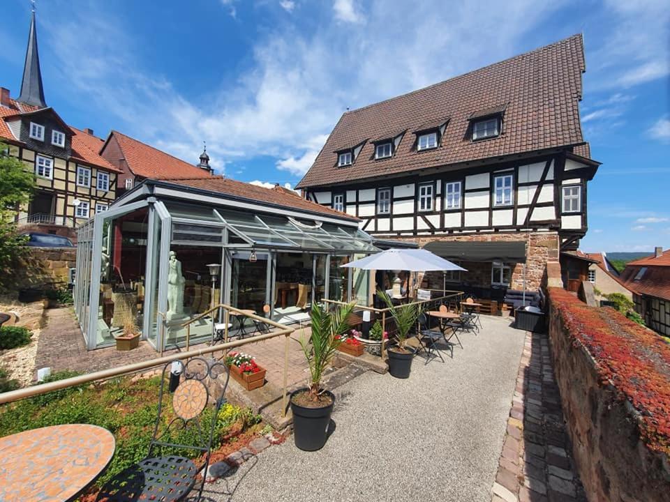Hotel&Café Schachtenburg Schlitz Buitenkant foto