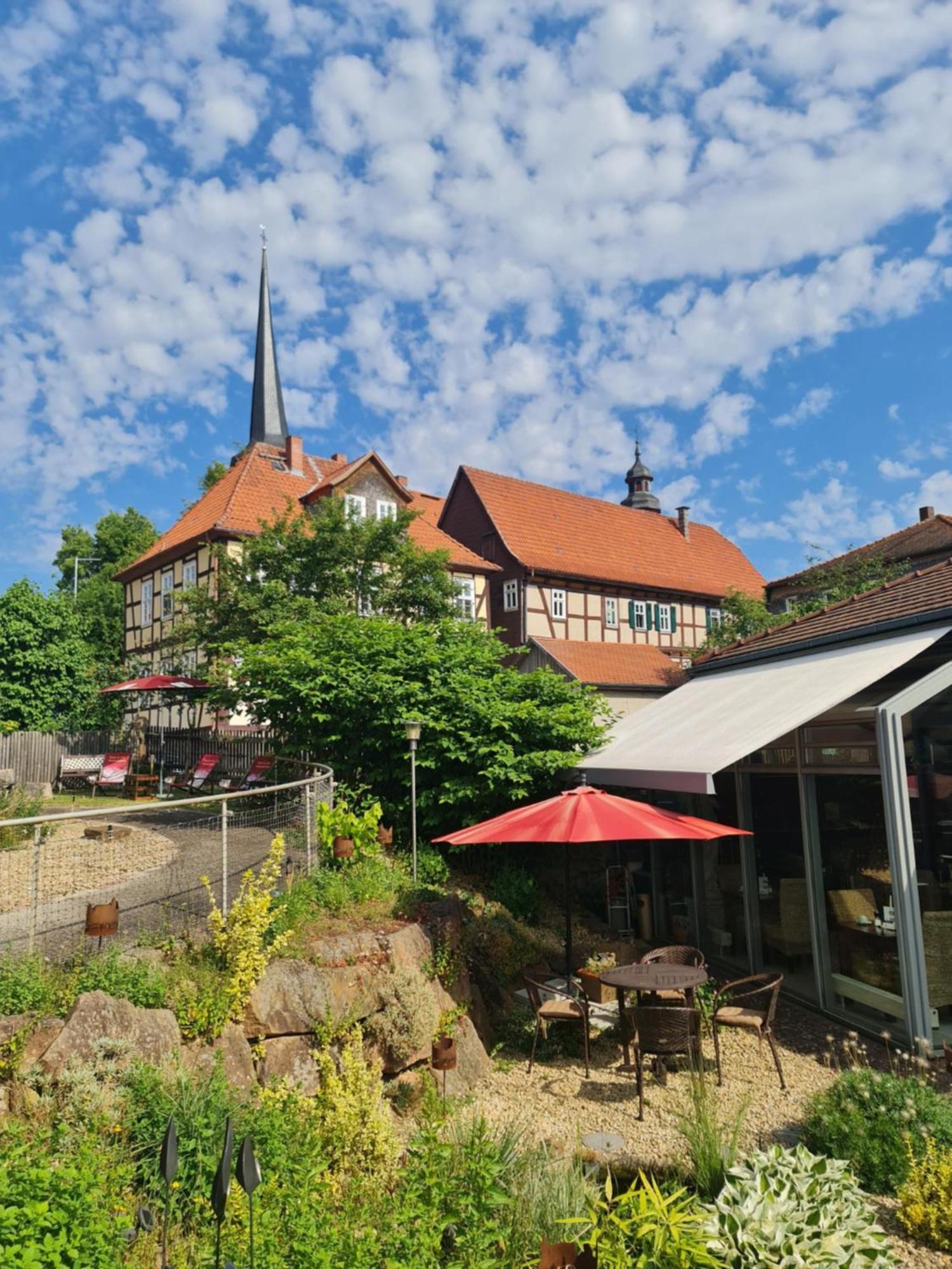 Hotel&Café Schachtenburg Schlitz Buitenkant foto
